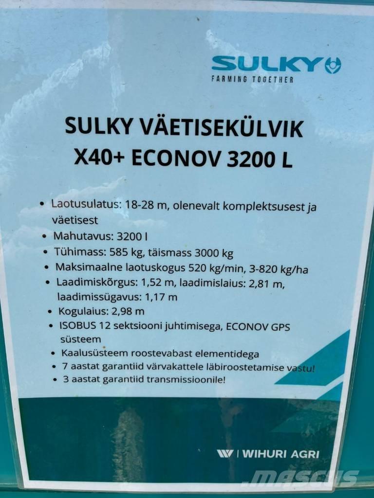 Sulky X 40+ Econov Kunstgjødselspreder