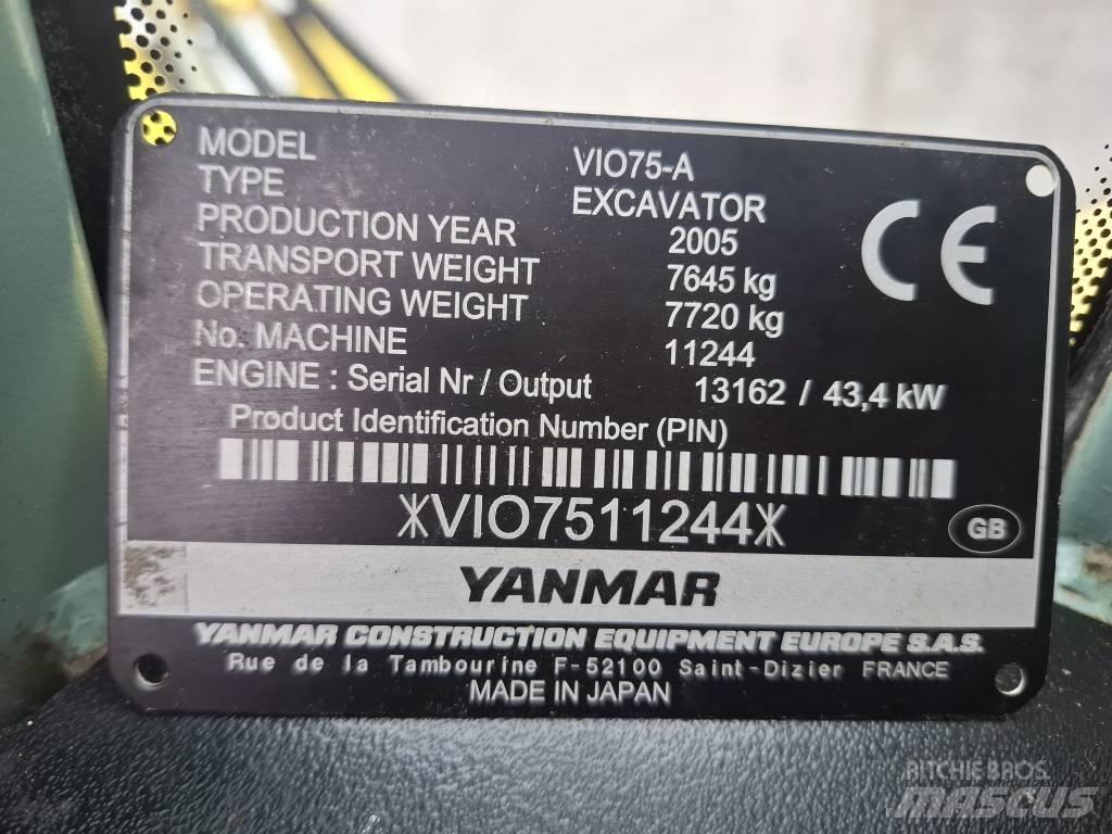 Yanmar Vio 75 A Midigravere 7 - 12t