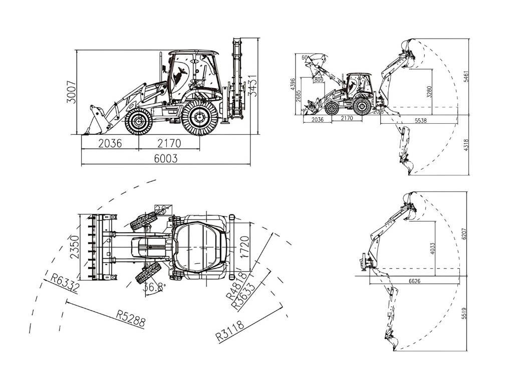 Lonking 83C Traktorgravere