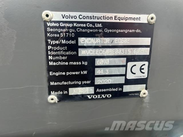 Volvo EC 60 E Minigravere <7t