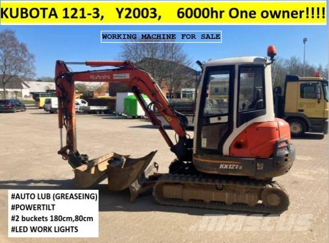 Kubota KX121-3 Minigravere <7t
