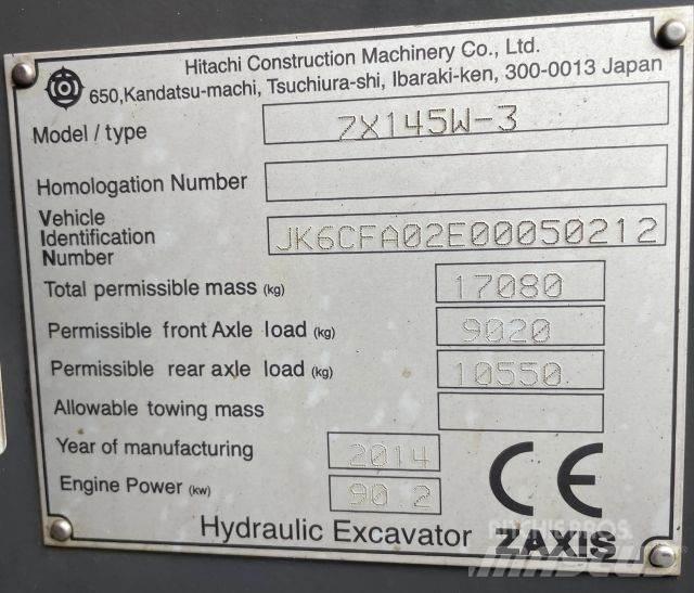 Hitachi ZX 145W-3 Hjulgravere
