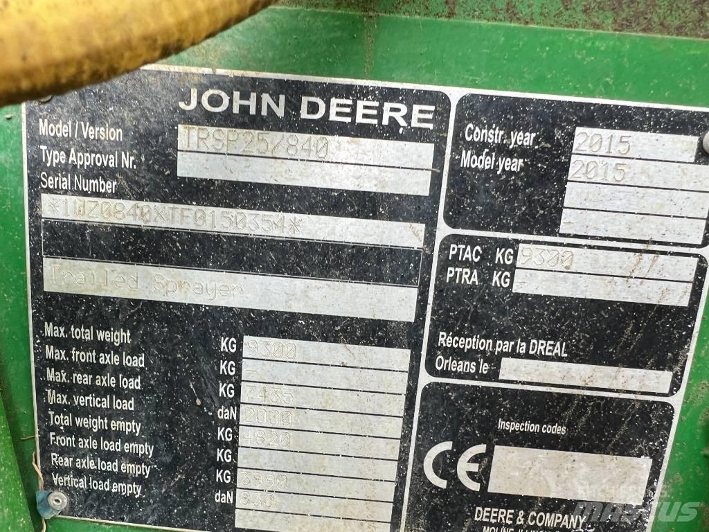 John Deere 840 Slepesprøyter