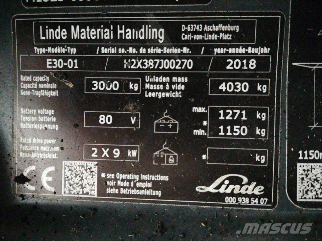 Linde E30-01 Elektriske trucker