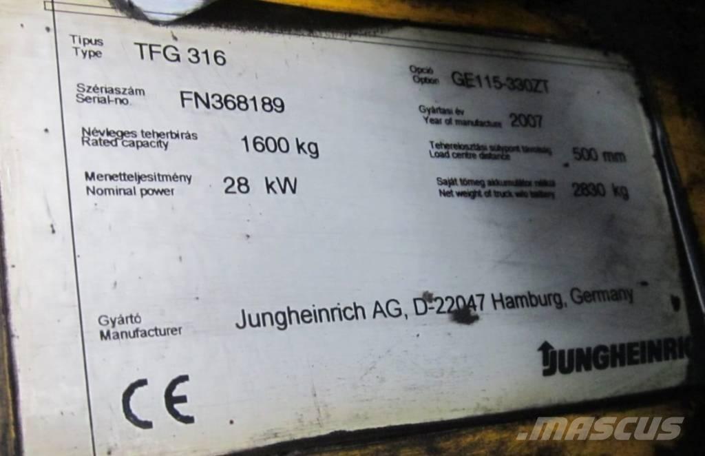Jungheinrich TFG 316 Propan trucker