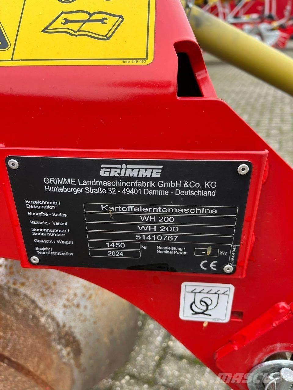 Grimme WH 200 Potetopptakere