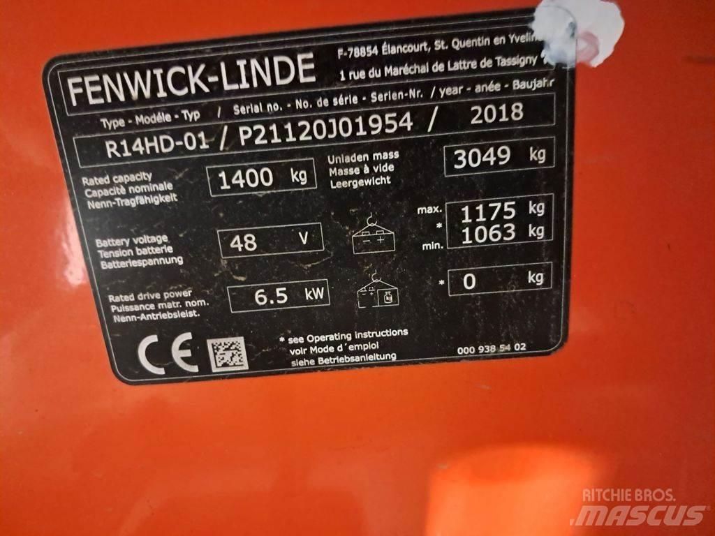 Linde R14 HD Skyvemasttruck
