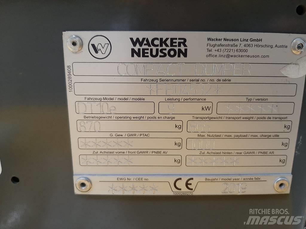 Wacker Neuson DT10e Beltedumpere