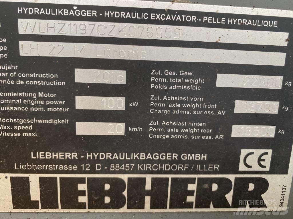 Liebherr LH 22 M Gravemaskiner for avfallshåndtering