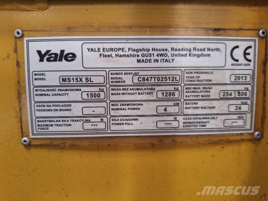 Yale MS 15x IL Gaffeltrucker - Annet