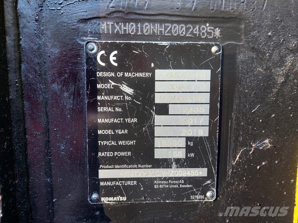 Komatsu 911 Hogstmaskiner