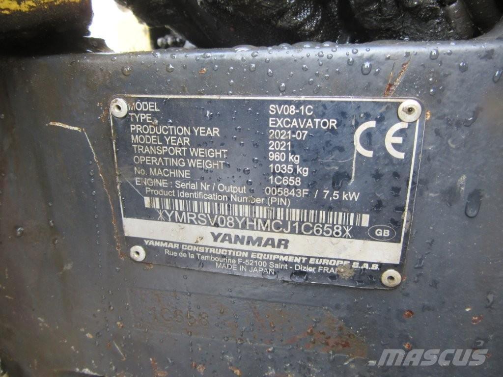 Yanmar SV08 Beltegraver