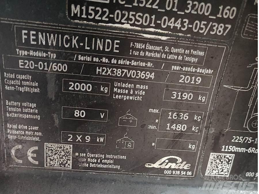Linde E20-01/600 Elektriske trucker