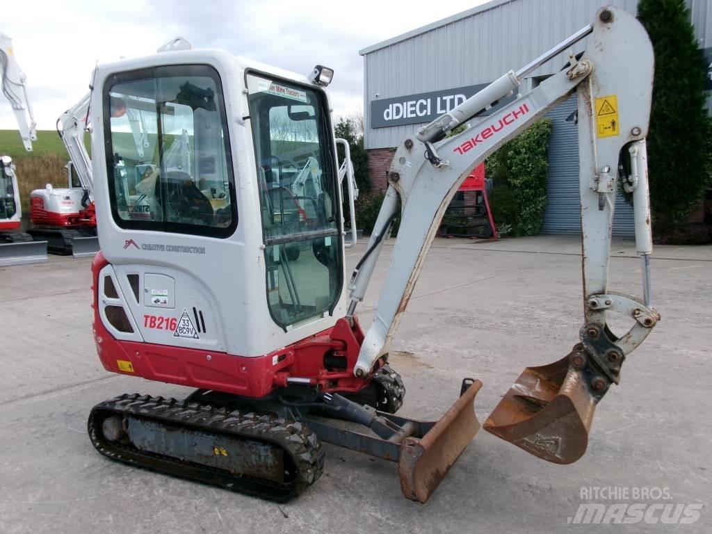 Takeuchi TB 216 Minigravere <7t