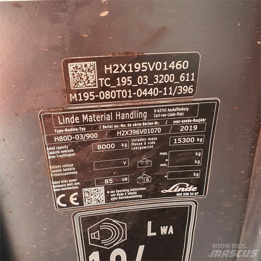 Linde H80D/900 Diesel Trucker