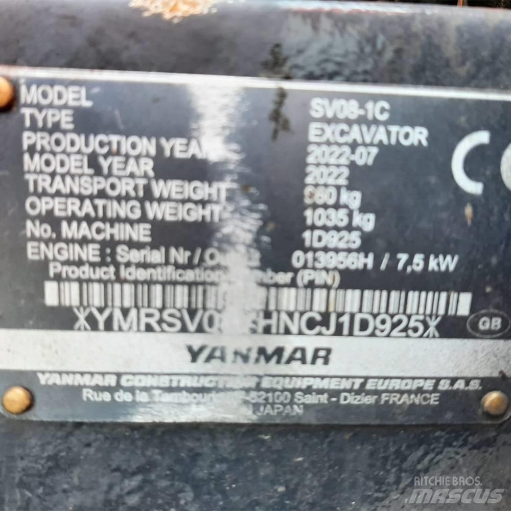 Yanmar SV 08 Minigravere <7t