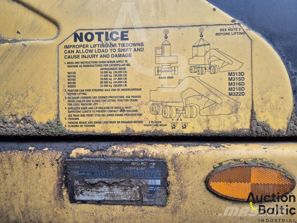 CAT M 318 D Hjulgravere