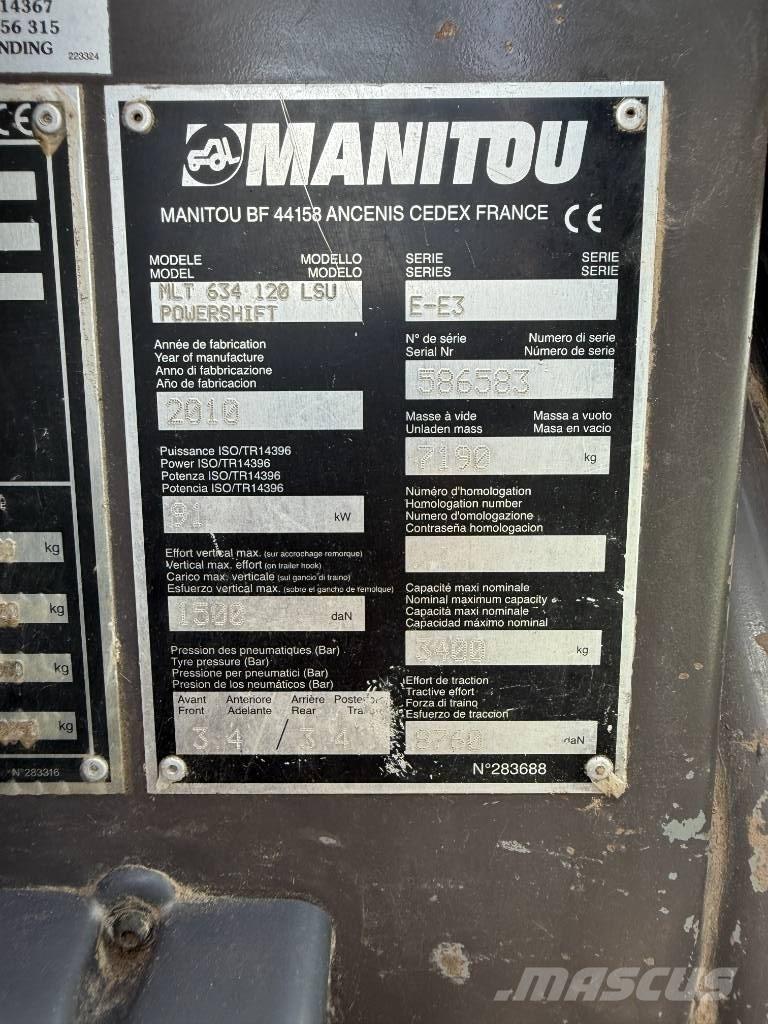 Manitou MLT 634-120 Teleskoplastere