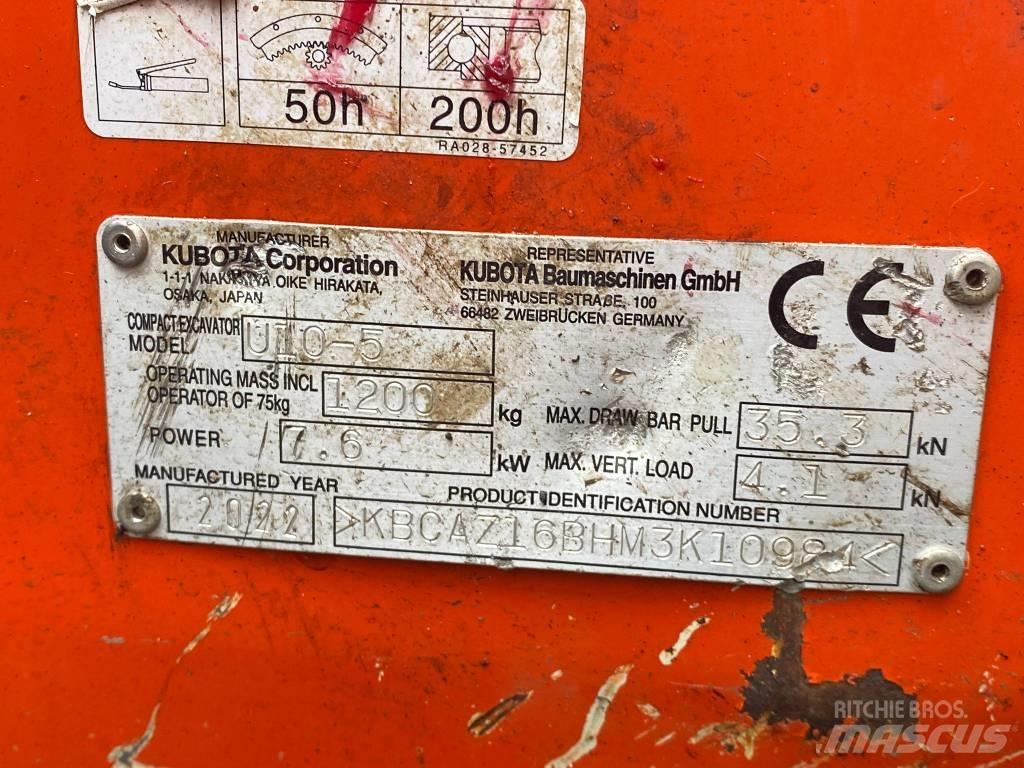 Kubota u10-5 Minigravere <7t