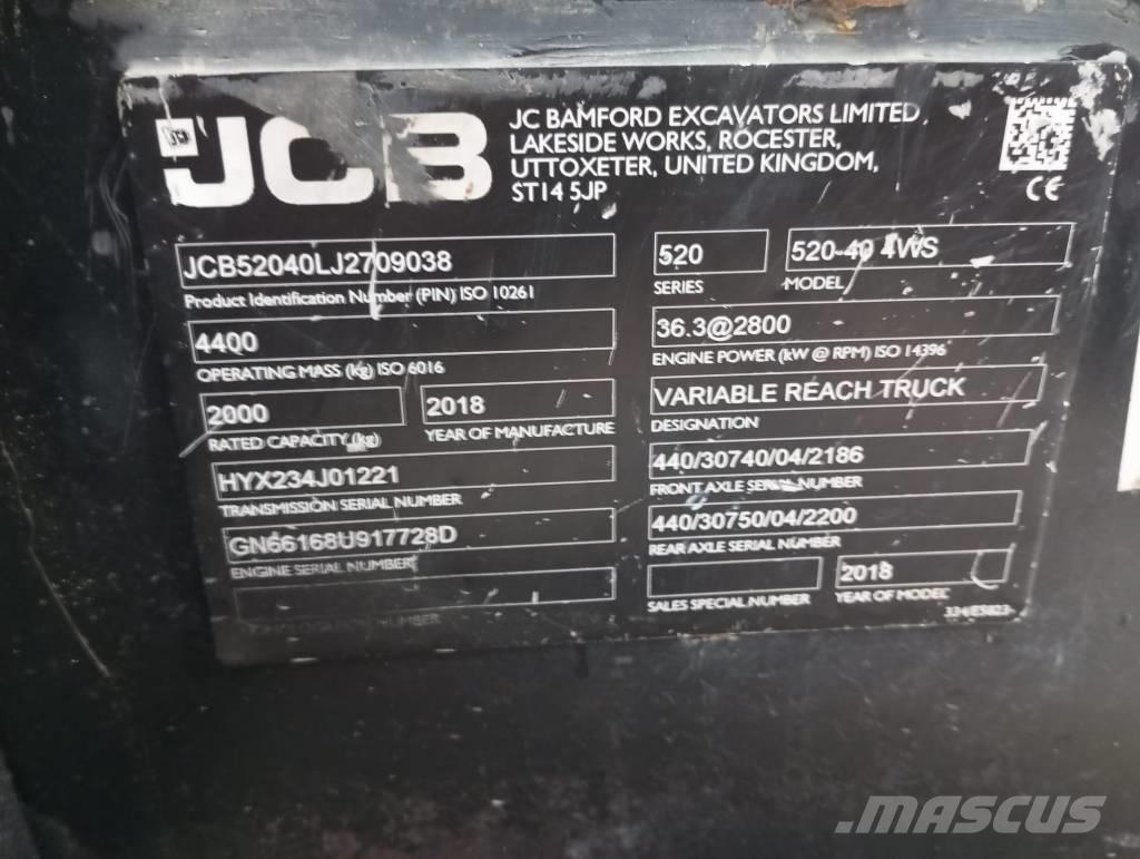 JCB 520-40 Teleskoplastere