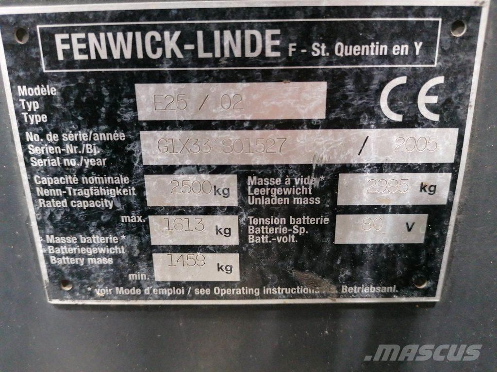 Linde E25/02 Elektriske trucker