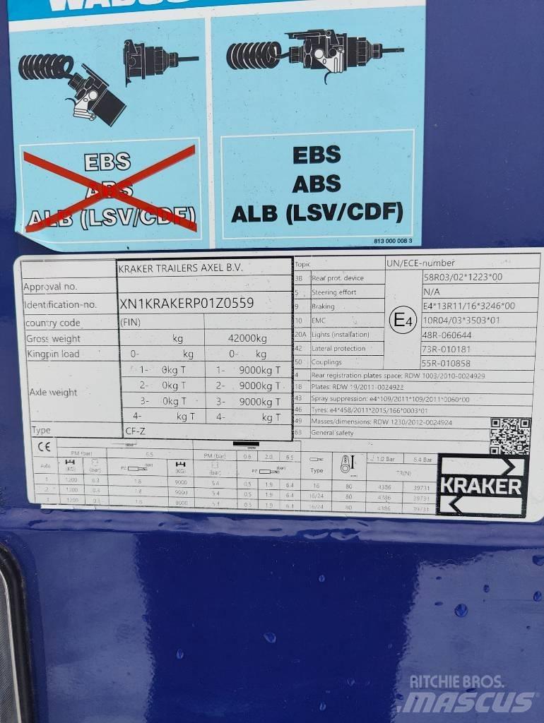 Kraker Walking floor Flis Semitrailer