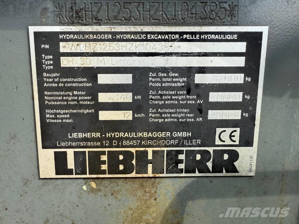 Liebherr LH 30 M Gravemaskiner for avfallshåndtering