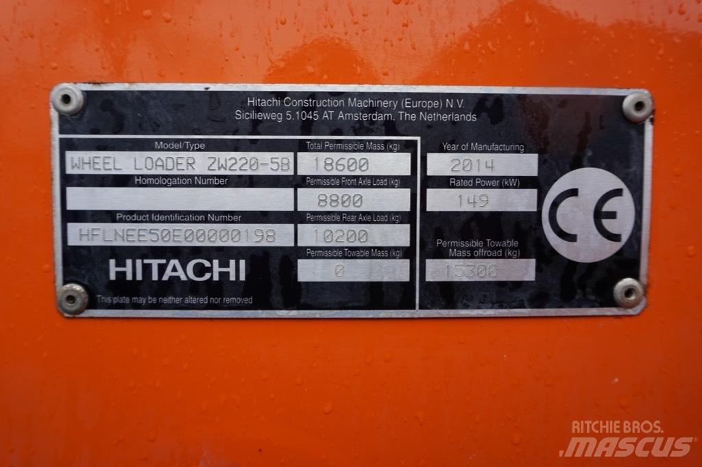 Hitachi ZW 220-5 B Hjullastere