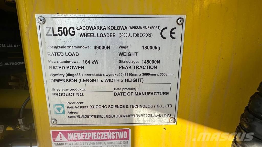 XCMG ZL 50 G Hjullastere