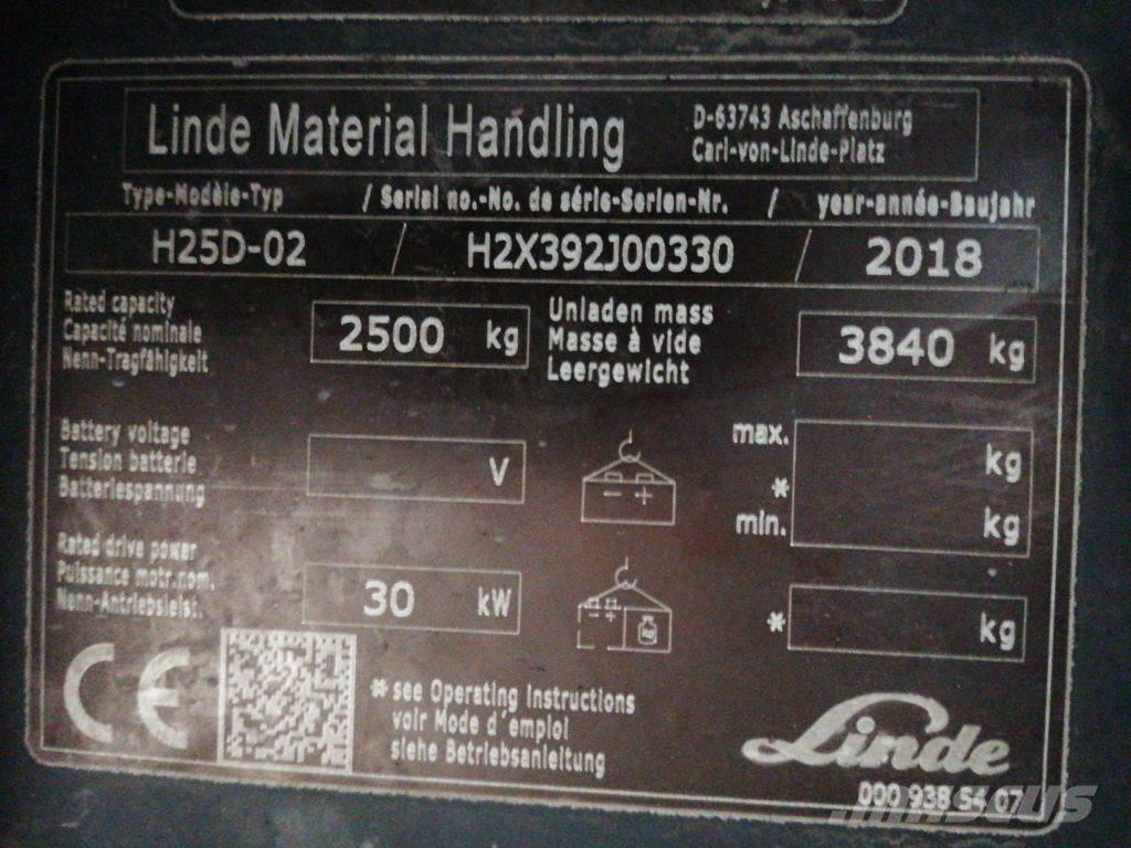 Linde H25D-02 Diesel Trucker