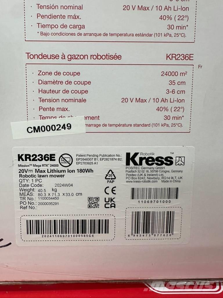 Kress KR236E Robotklippere