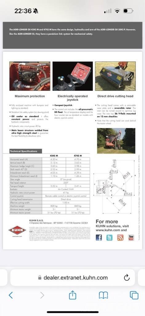 Kuhn E4745 M Annet Veiutstyr