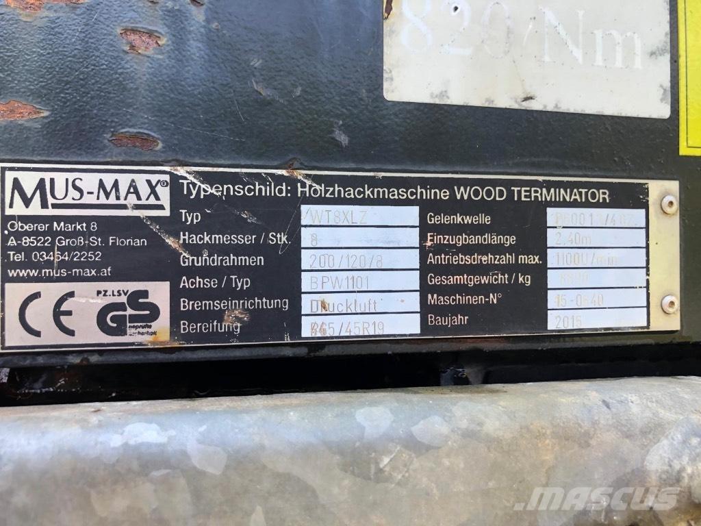 Mus-Max WT8XLZ Fliskuttere