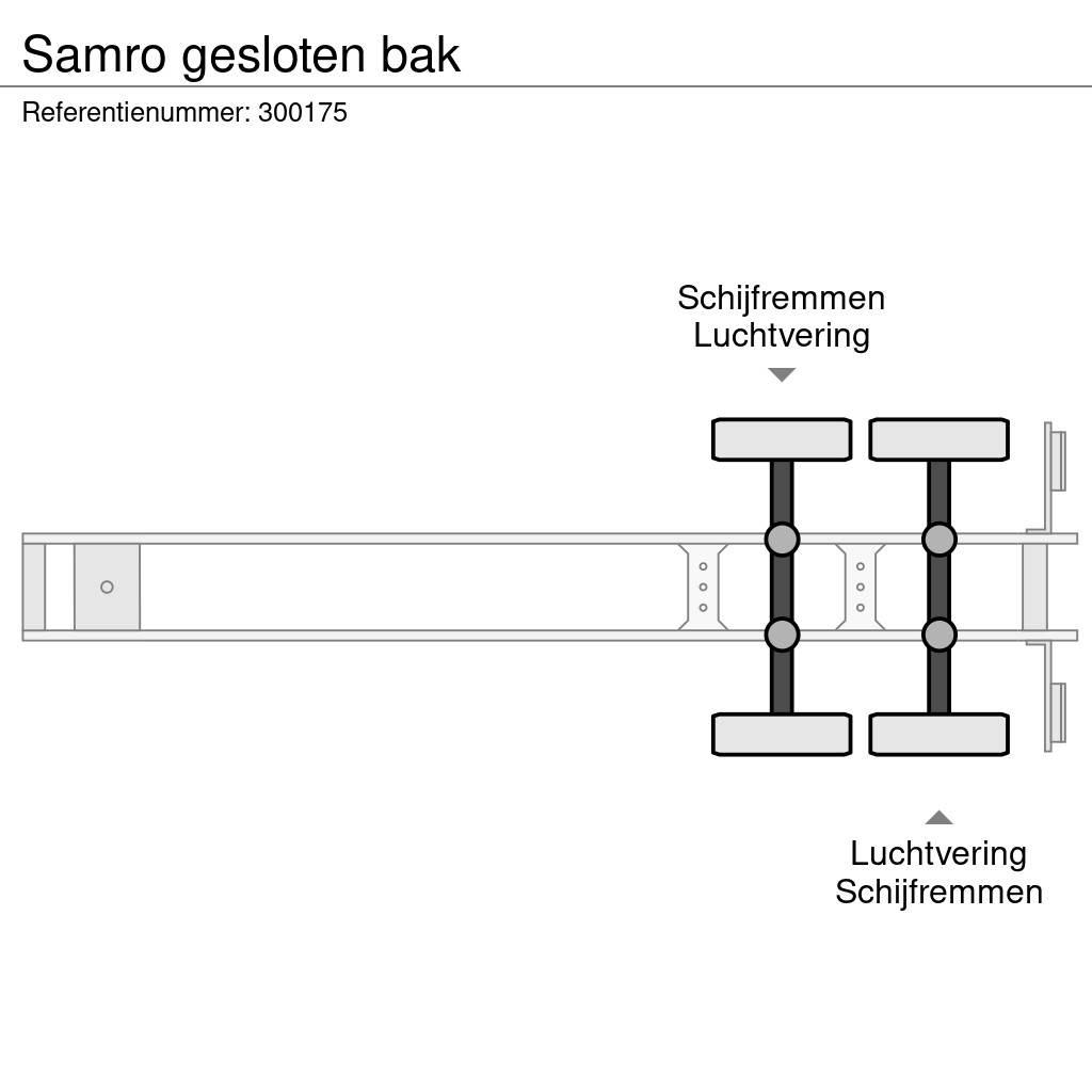 Samro gesloten bak Lettisolert skaptrailer