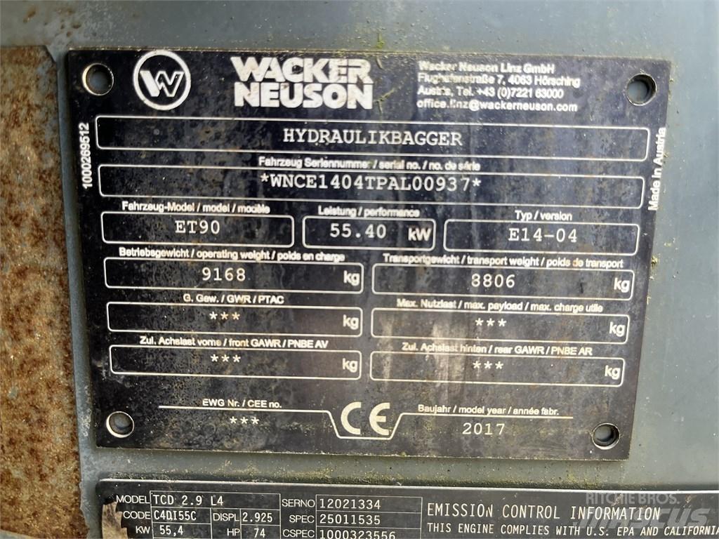 Wacker Neuson ET 90 Midigravere 7 - 12t