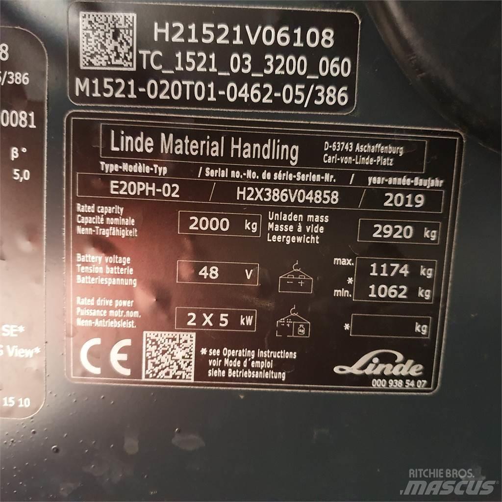 Linde E20PH Elektriske trucker