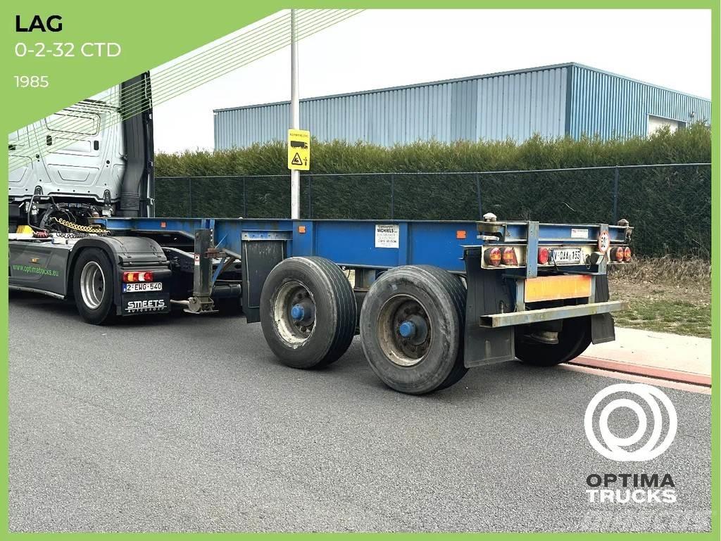 LAG 0-2-32 Containerchassis Semitrailere