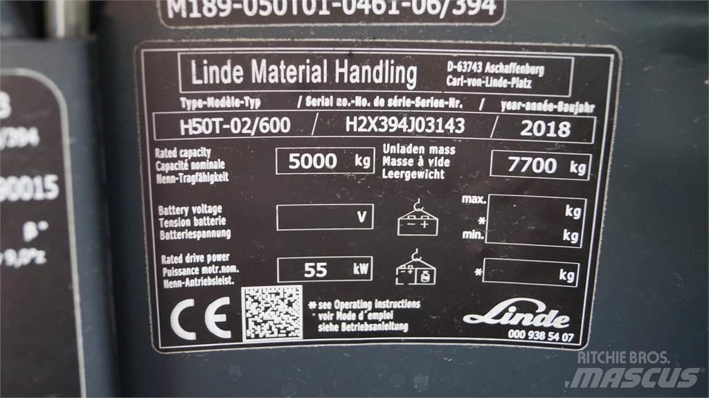 Linde H50T/600 Propan trucker
