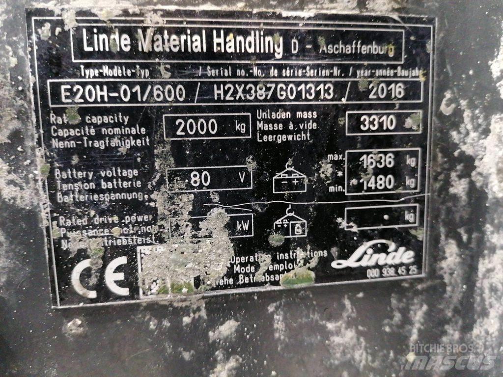 Linde E20H-01/600 Elektriske trucker