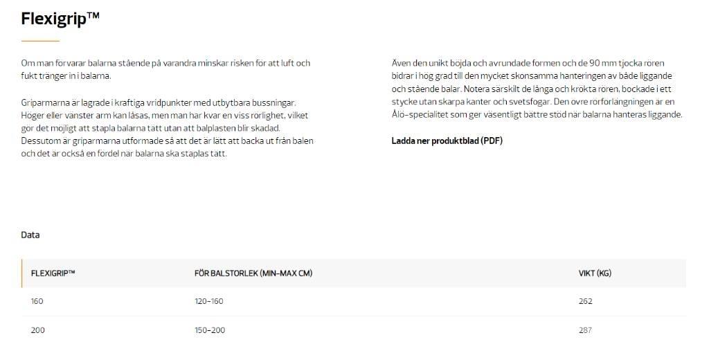 Quicke Flexigrip Frontlaster ektrautstyr
