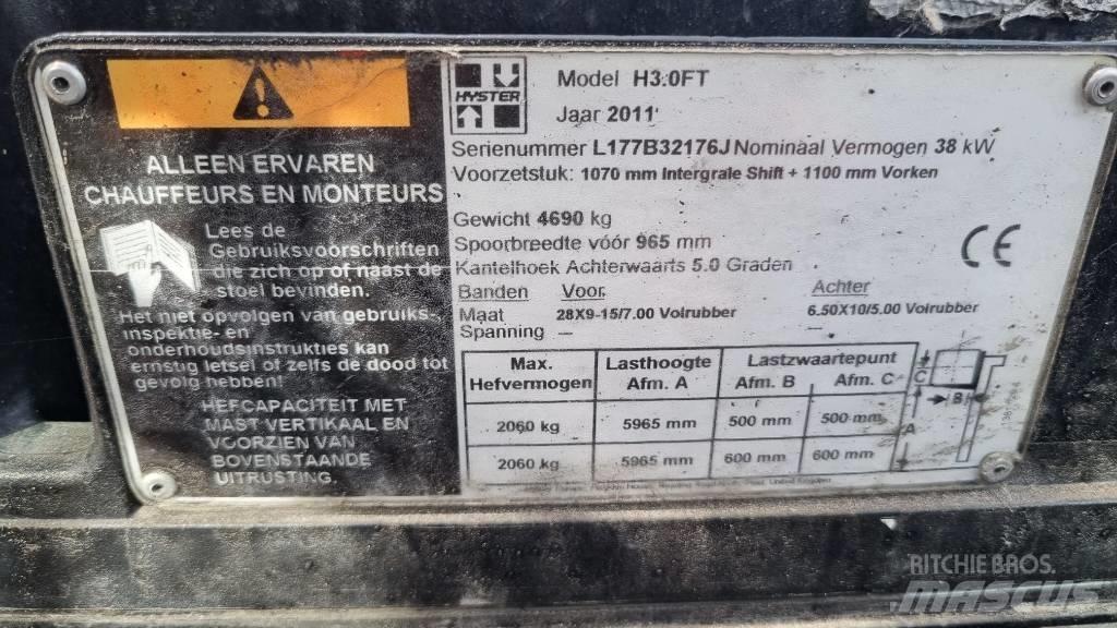 Hyster H 3.00 FT Propan trucker
