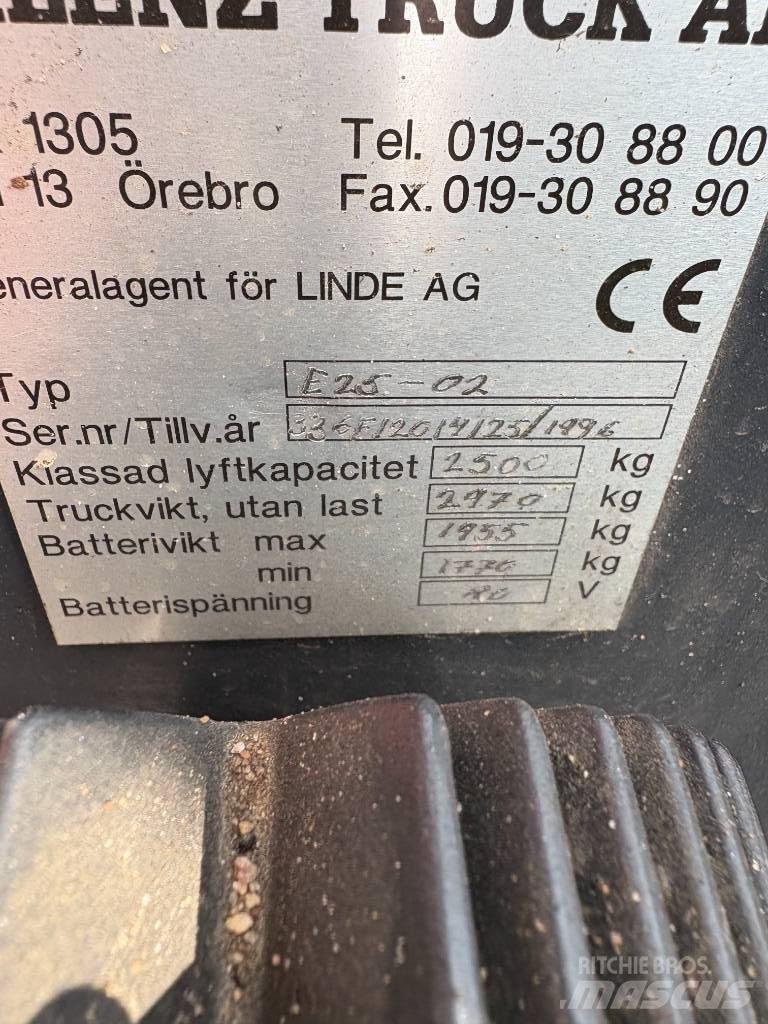 Linde E 25 Elektriske trucker