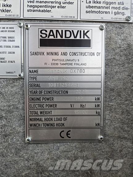 Sandvik DX780 Borerigger