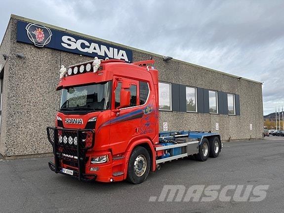 Scania R650B6x4NB Kabelløft lastebiler