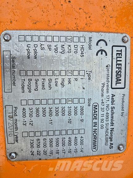 Tellefsdal K 70 Snøploger- og skjær