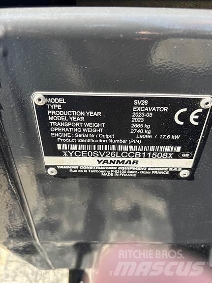Yanmar SV26 Minigravere <7t