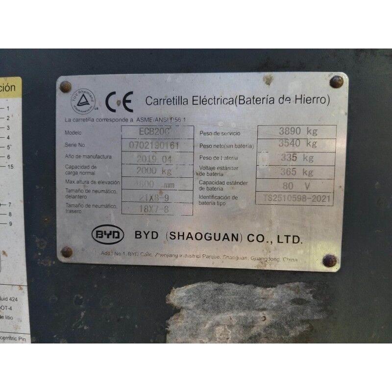 BYD ECB200C Elektriske trucker