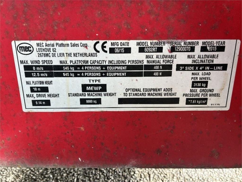 MEC 6092RT Sakselifter