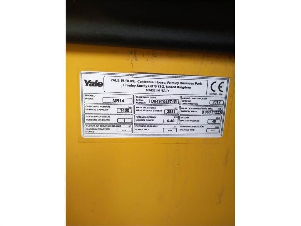 Yale MR14 Skyvemasttruck