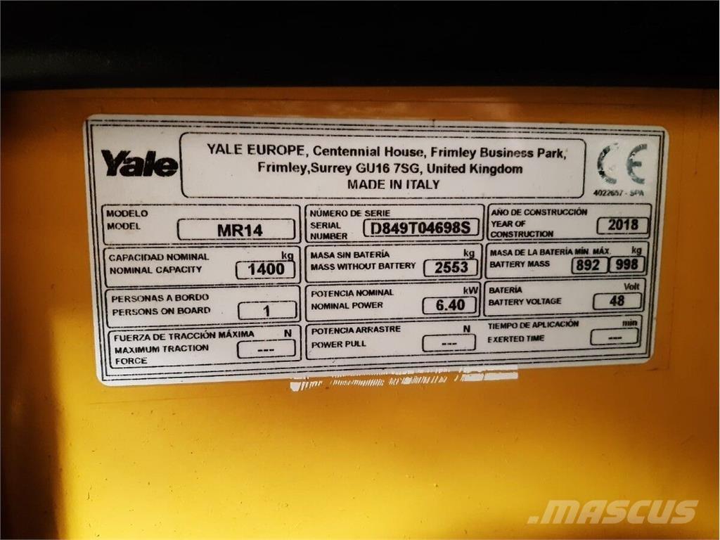 Yale MR14 Truck - Annet